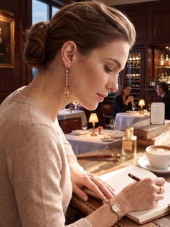 Handmade 18K Yellow Gold Large Orb Drop Earrings with Natural Rose-Cut Diamonds