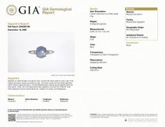 GIA 5.42 Ct Ceylon Star Sapphire Ring Natural No-Heat Platinum Baguette Diamonds