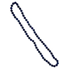 28" Lapislazuli Perlenkette