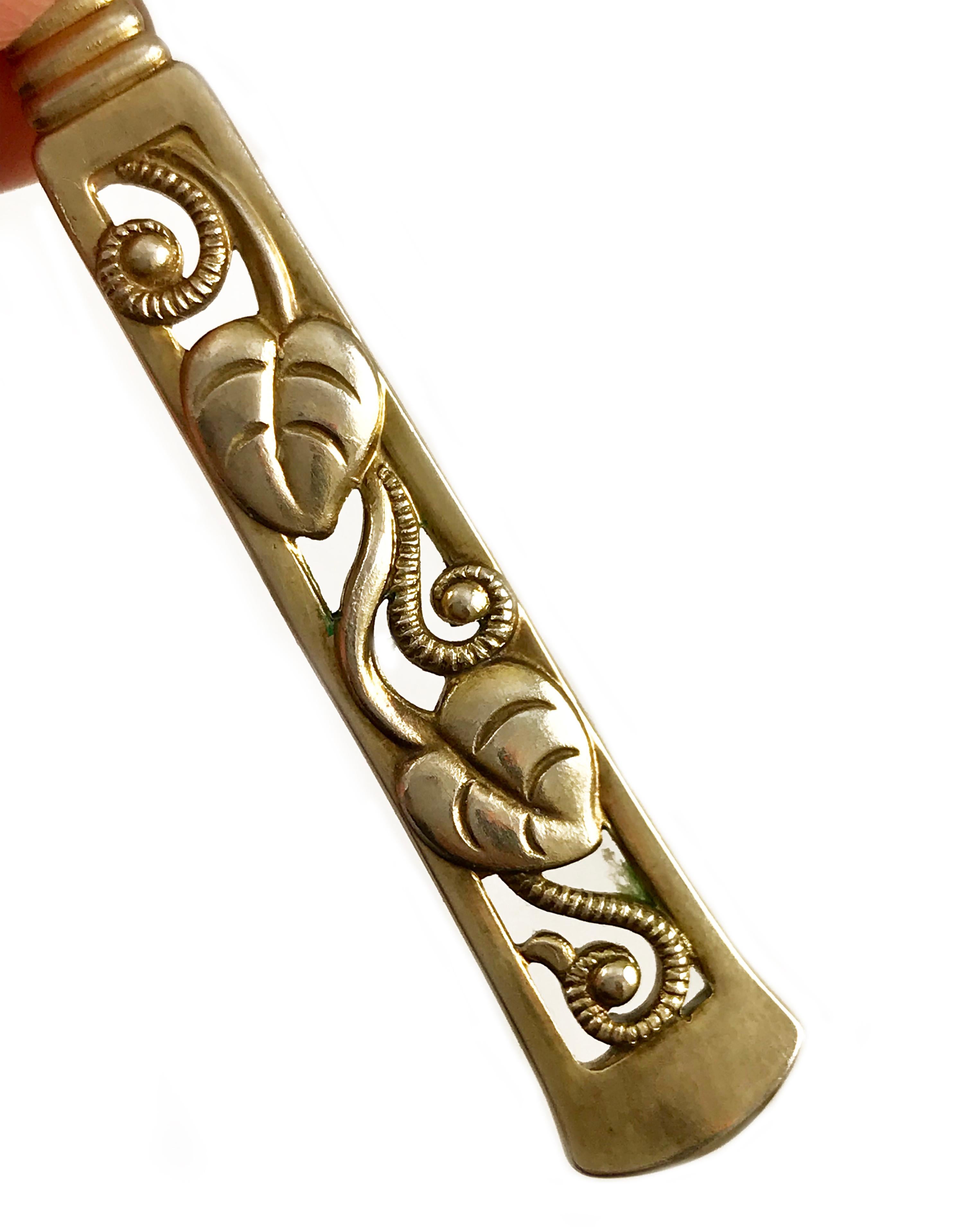 Retro 1947 Johannes Siggaard Demitasse Silver Spoon Set For Sale