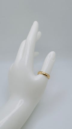 4mm Wide 14 Karat Yellow Gold Band, 3.5 Grams, Size 10