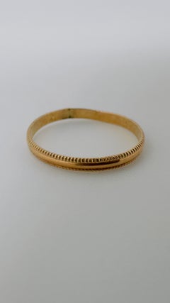 14 Karat Yellow Gold High Polish Pinky/Toe Ring, Size 1 3/4