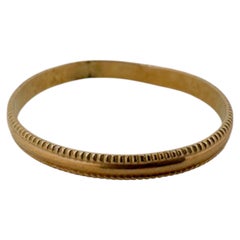 14 Karat Yellow Gold High Polish Pinky/Toe Ring, Size 1 3/4