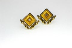 GEMOLITHOS,  Diamond Earrings, Maramenos & Pateras, 1990s