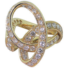 Scavia 2.29 Carat Diamond Gold Infinity Curve Ring