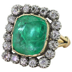 Emerald Diamond Gold Ring