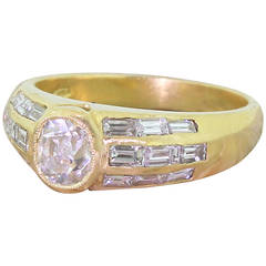 Old Cut and Baguette Cut Diamond Engagement Ring Old Cut and Baguette Cut Diamond Engagement Ring