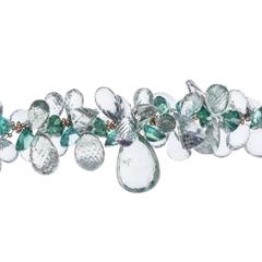 Deborah Liebman Green Amethyst Green Topaz and Gold Necklace