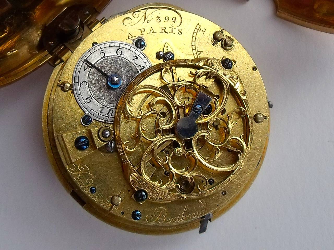 Men's Ferdinand Berthoud Rose Gold Dumb Quarter Repeating Pocket Watch 1762