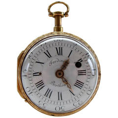 Antique Ferdinand Berthoud Rose Gold Dumb Quarter Repeating Pocket Watch 1762