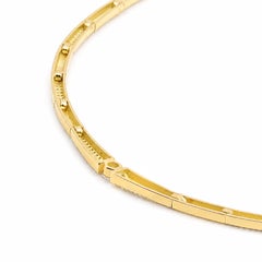 Georgios Collections 18 Karat Yellow Gold GIA Certified Diamond Collar Necklace
