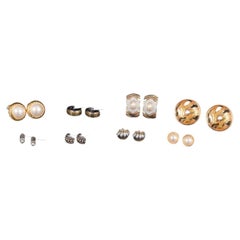 Set of Eight Pairs of Vintage Ear Clips / Earrings. Bijouterie. 20th Century.