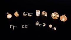 Set of Eight Pairs of Vintage Ear Clips / Earrings. Bijouterie. 20th Century.