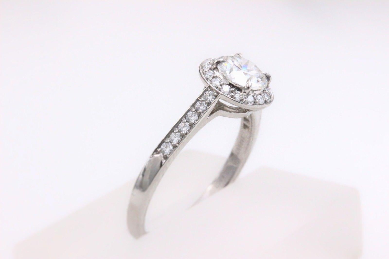 Women's Tiffany & Co. Embrace Platinum Diamond Engagement Ring 1.10 Carat E IF