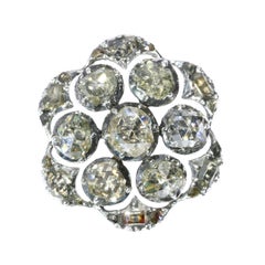 Unique Antique 18th Century Diamond Button in Excellent Condition, 1780s