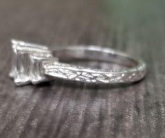 3-Stone Emerald Cut Ring 1.31 Carat TW