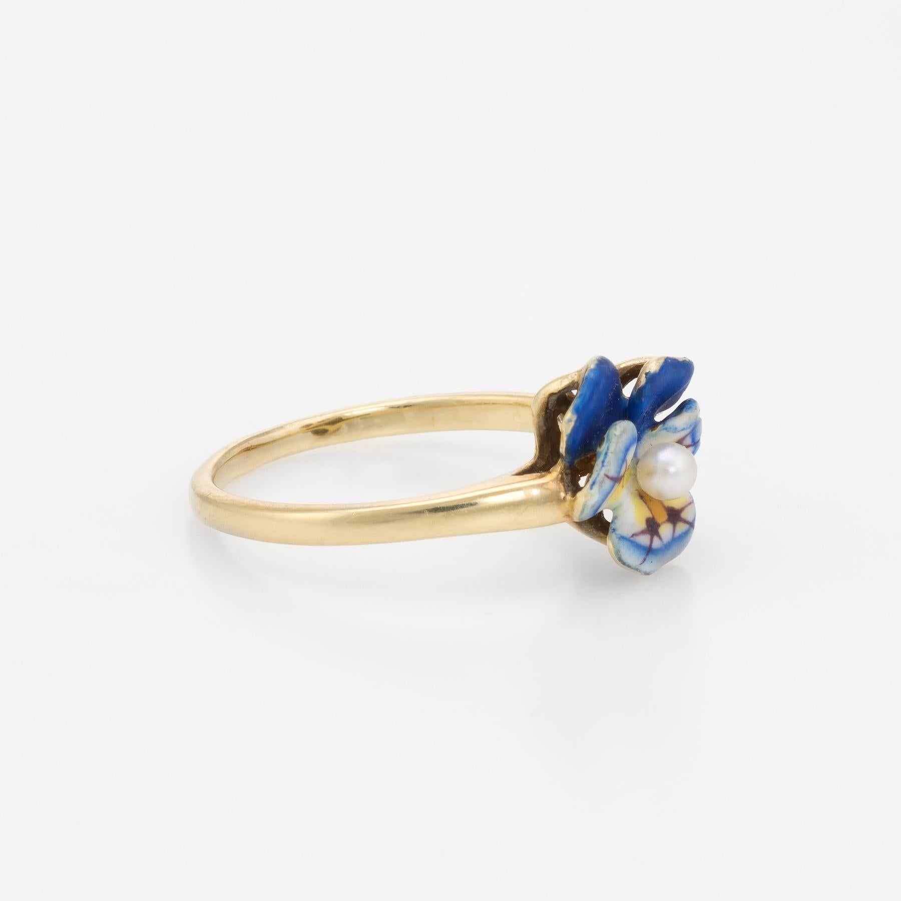 vintage pansy ring