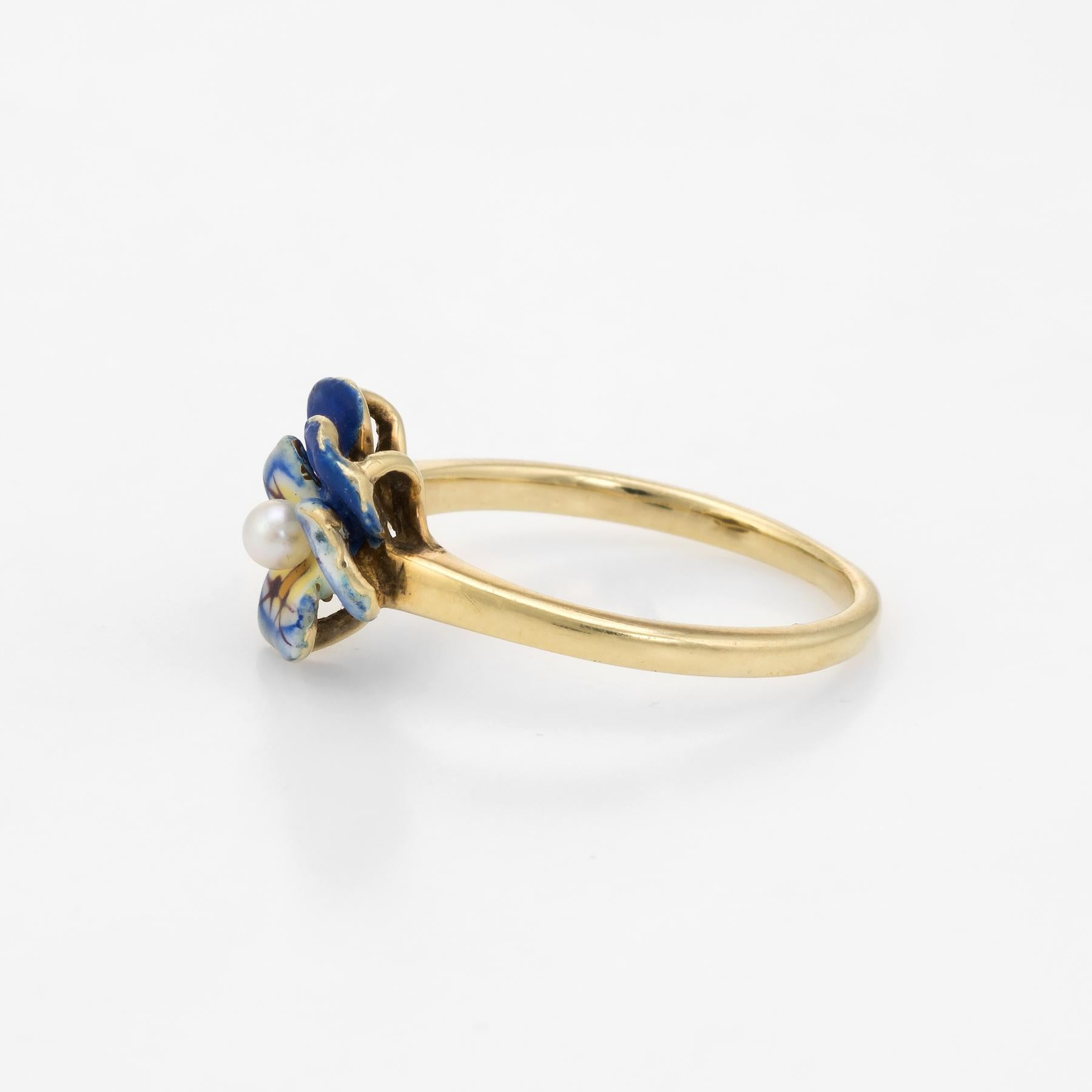 antique pansy ring