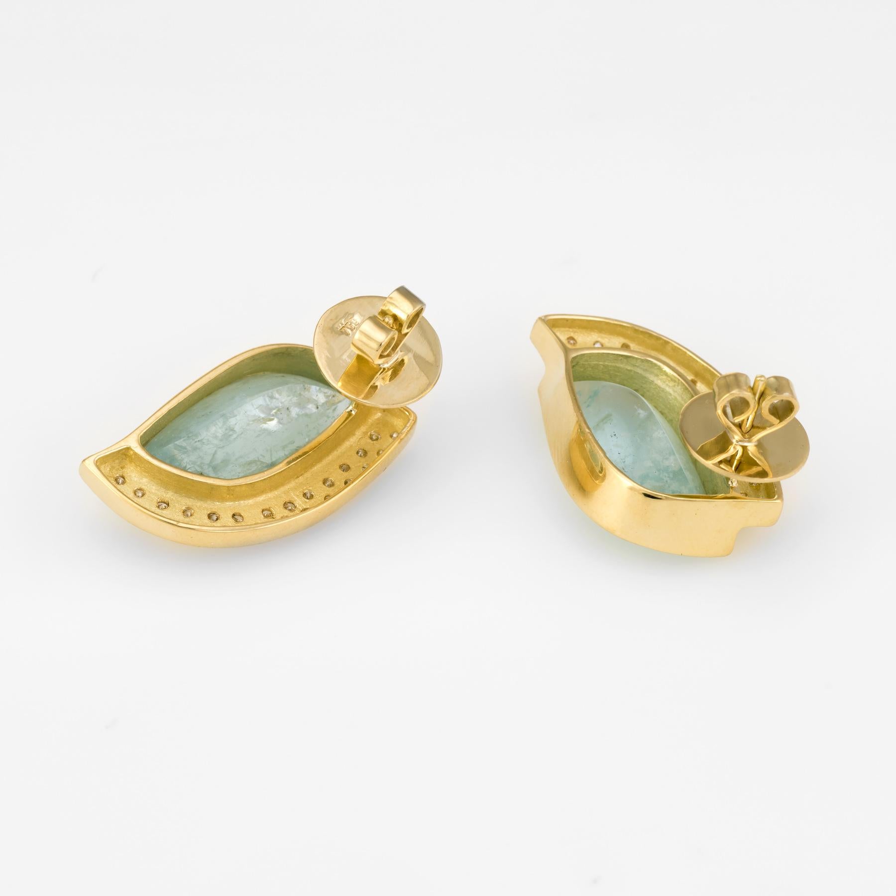 estate aquamarine earrings