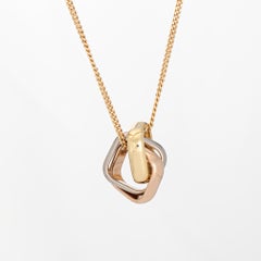 Cartier Trinity Pendant Cushion Shaped COA 50cm Necklace Estate Fine Jewelry