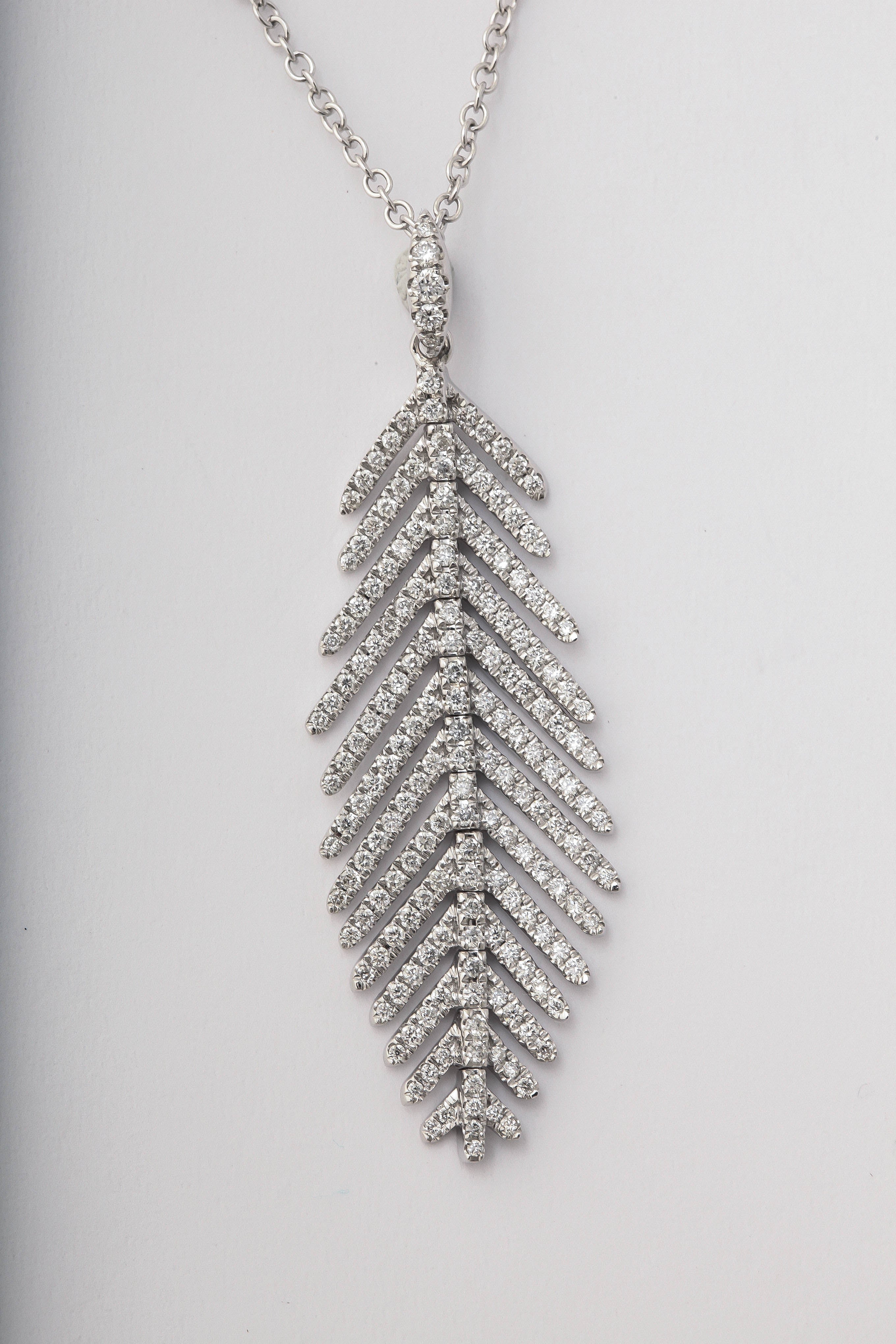 pandora feather necklace
