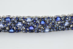 Robert Procop American Glamour Bracelet - Dark and Light Blue Sapphire in 18k