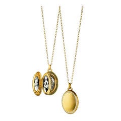 A Diamond and Gold 4-Photo Locket by Monica Rich Kosann