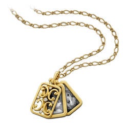 A Diamond and Gold Gate Locket by Monica Rich Kosann