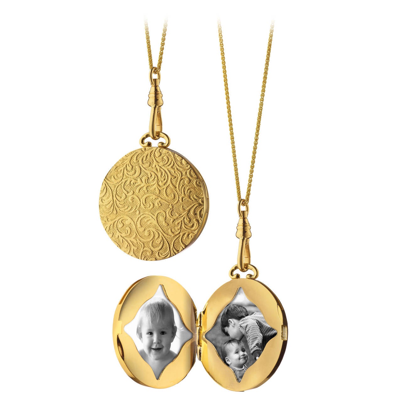 A Classic Gold Locket by Monica Rich Kosann For Sale