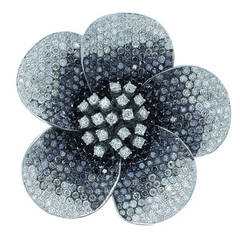 Stunning Diamond Flower Brooch