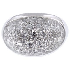 Cartier Myst De Cartier 18 Karat White Gold Rock Crystal Diamond Ring