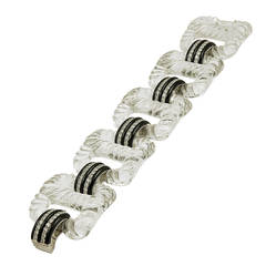 Seaman Schepps Rock Crystal Diamond Bracelet 6