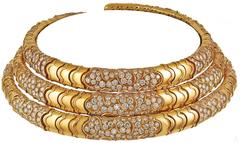 Marina B Diamond Gold Onda Choker Necklace 11
