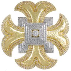 David Webb Diamond Maltese Cross Brooch 5