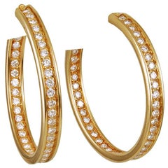 Cartier Diamond Hoop Earrings 9