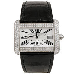 Cartier Diamond Tank Divan Wristwatch 10