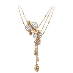 CARTIER Diamond Carrese D'Orchidees Necklace 10