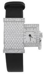 Van Cleef & Arpels White Gold Diamond Secret Dentelle Wristwatch