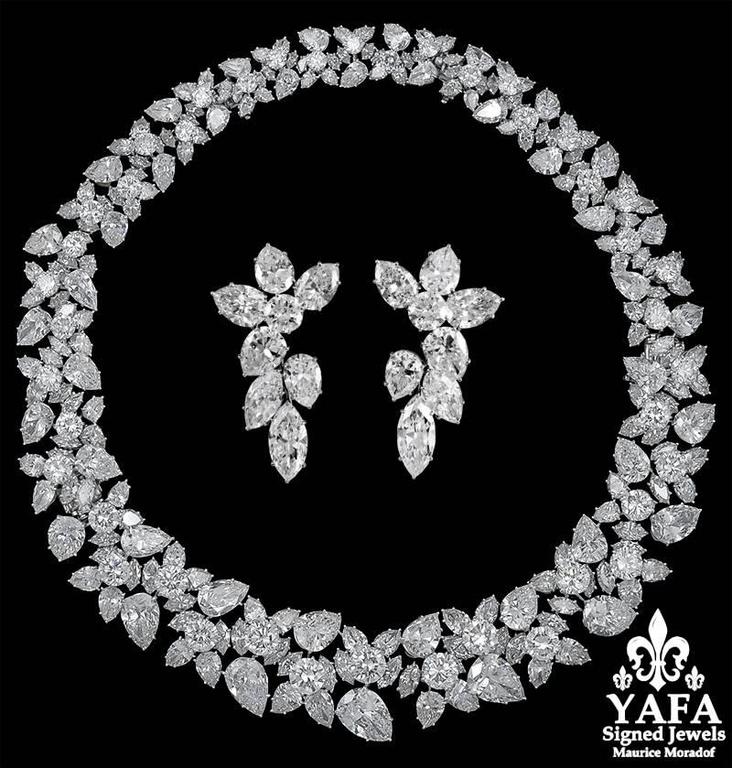winston harry necklace wreath diamond 1stdibs jewelry platinum pendant open want necklaces estate продавец 1960s larger