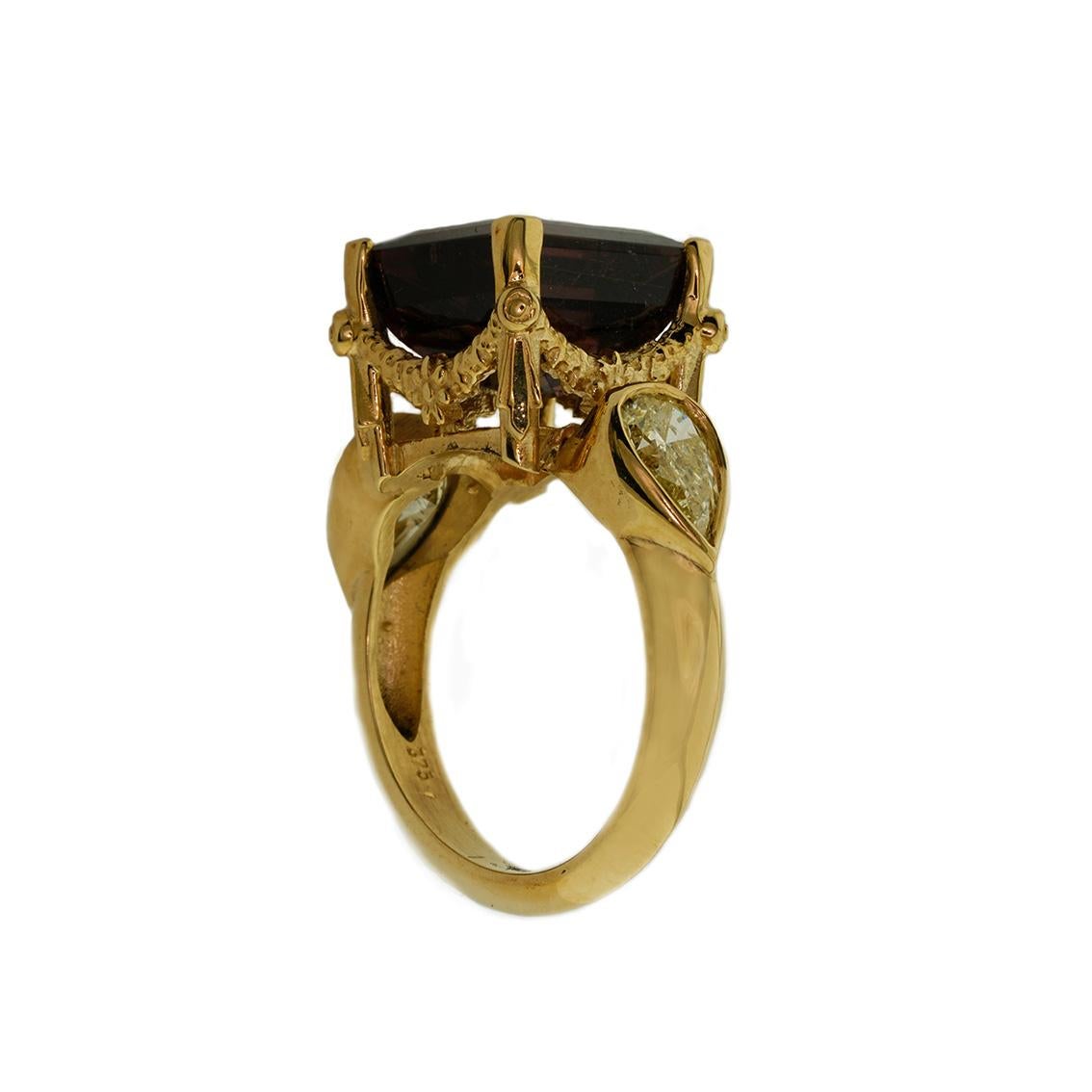 William Llewellyn Griffiths Diamonds and Tourmaline Romantic Rites Ring (Romantik)