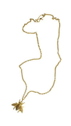 Diamond Gold Bee Necklace