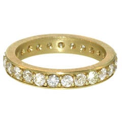 Diamond Pavé Gold Band Ring