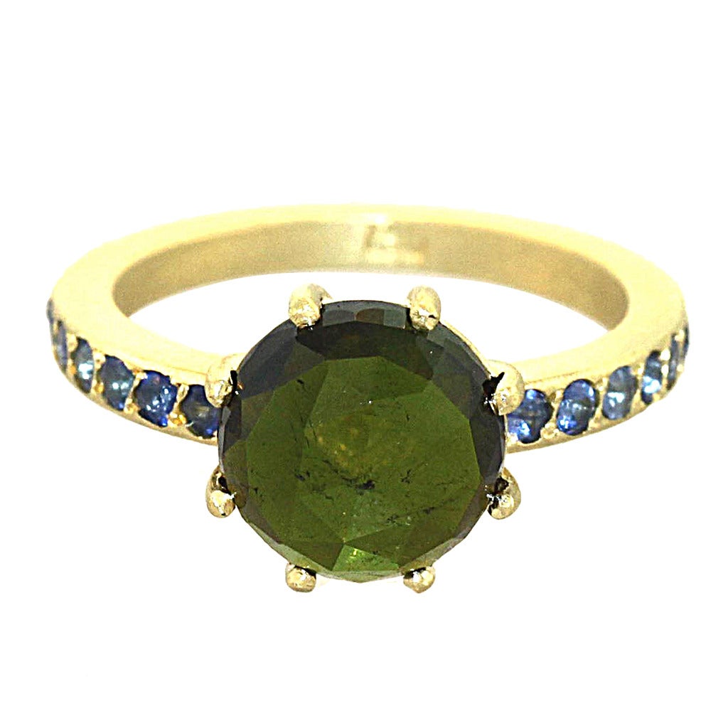 Tourmaline Sapphire Ring For Sale