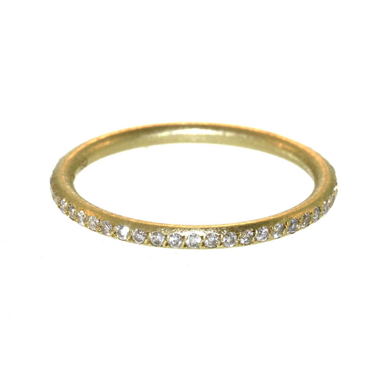 Round Pave Diamond Band For Sale