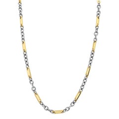 Pomellato, Italy, Chain/Necklace with 18ct white & Yellow Gold for Ladies/Gents