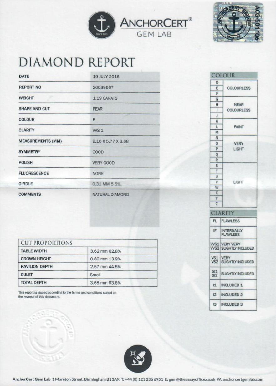Certified Diamonds D-F Clip-On Statement Earrings/Pendant/Brooch, Retro, Vintage 14