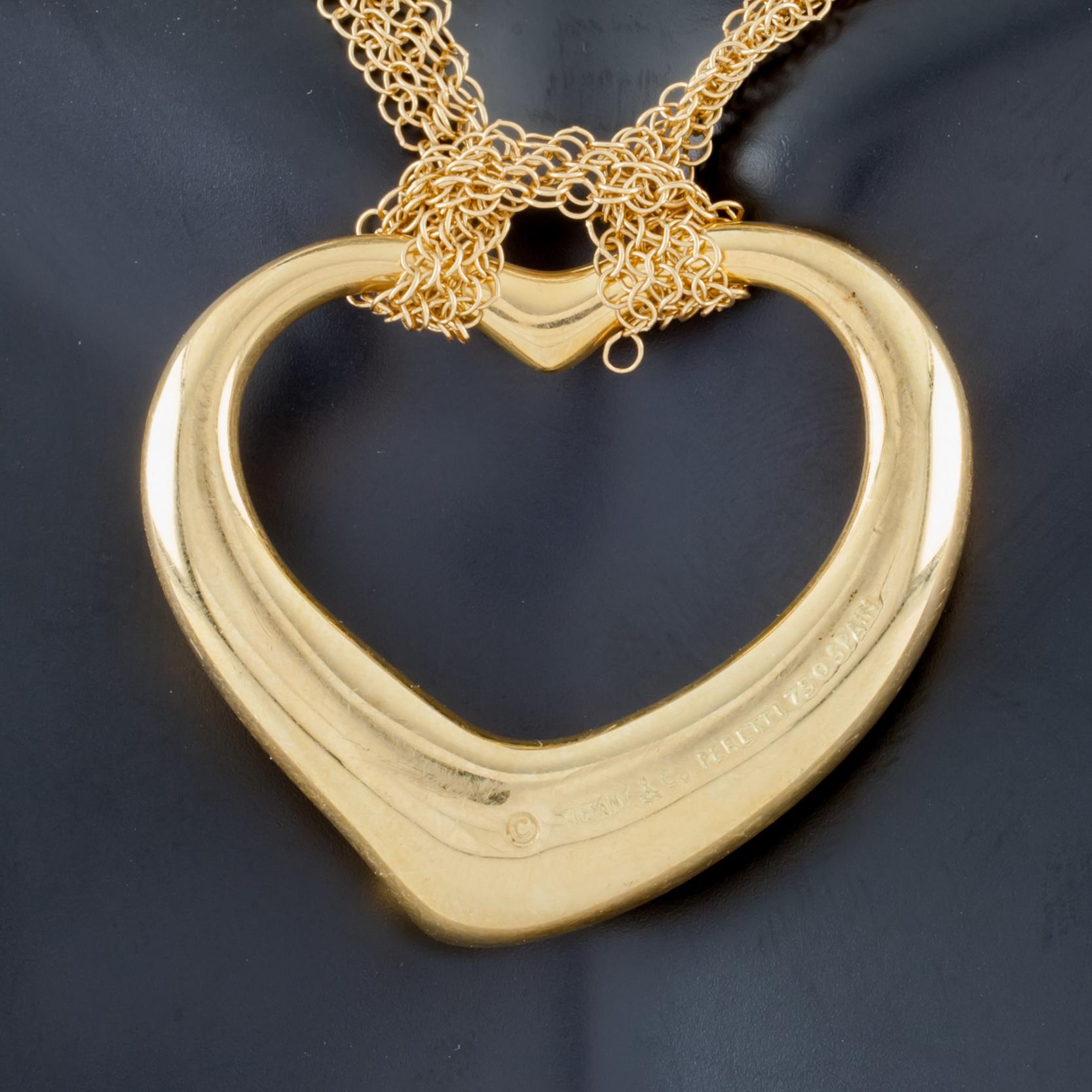 tiffanys open heart pendant