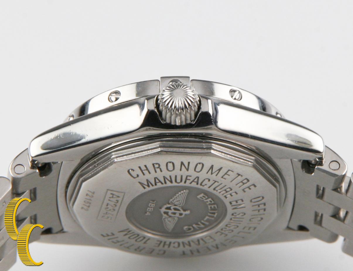 Women's Breitling Callisto Stainless Steel Quartz Watch with MoP Dial & Dia Bezel A72345