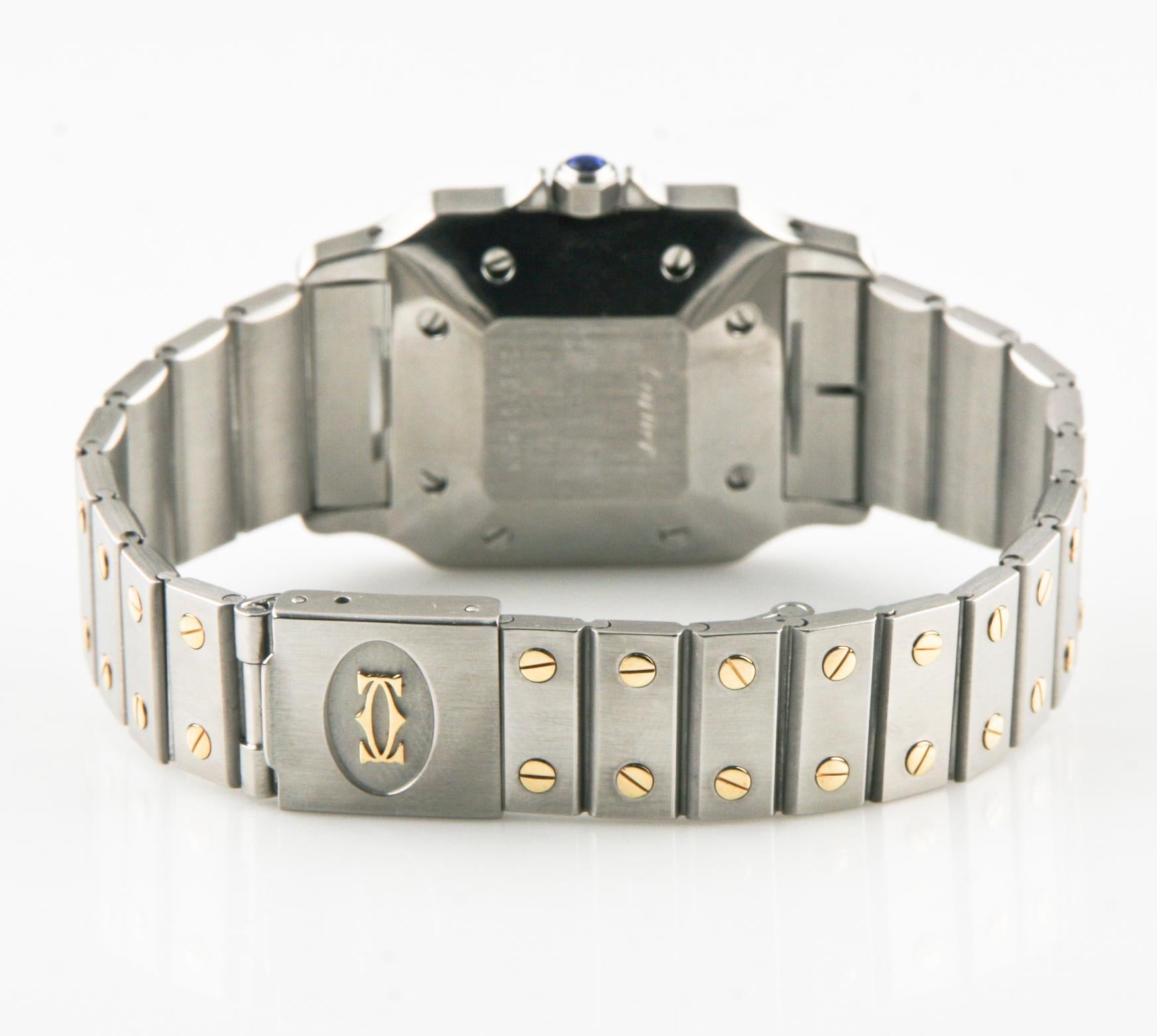 Women's Cartier Santos 18 Karat Yellow Gold and Stainless Steel Automatic Watch