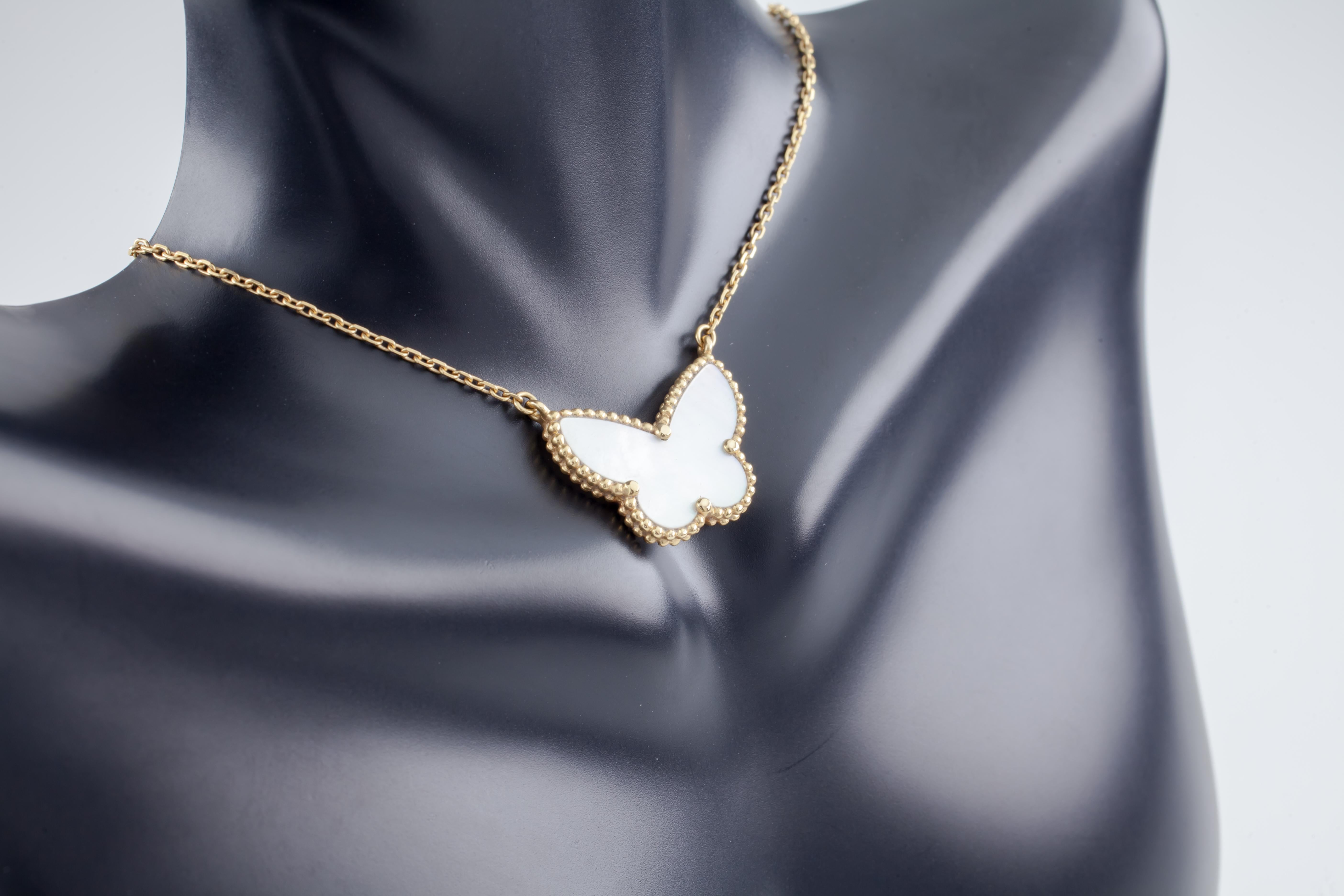 van cleef butterfly necklace